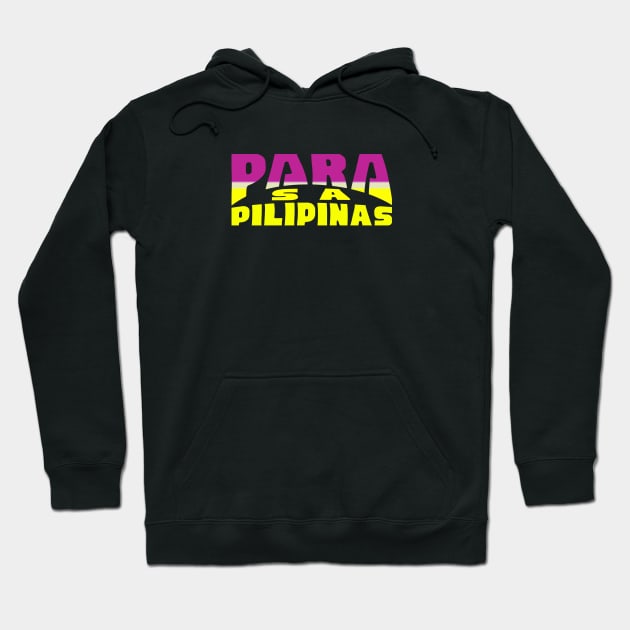 Para Sa Pilipinas Jeepney signage Hoodie by Aydapadi Studio